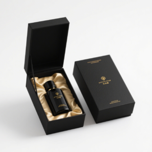 Black perfume paper box